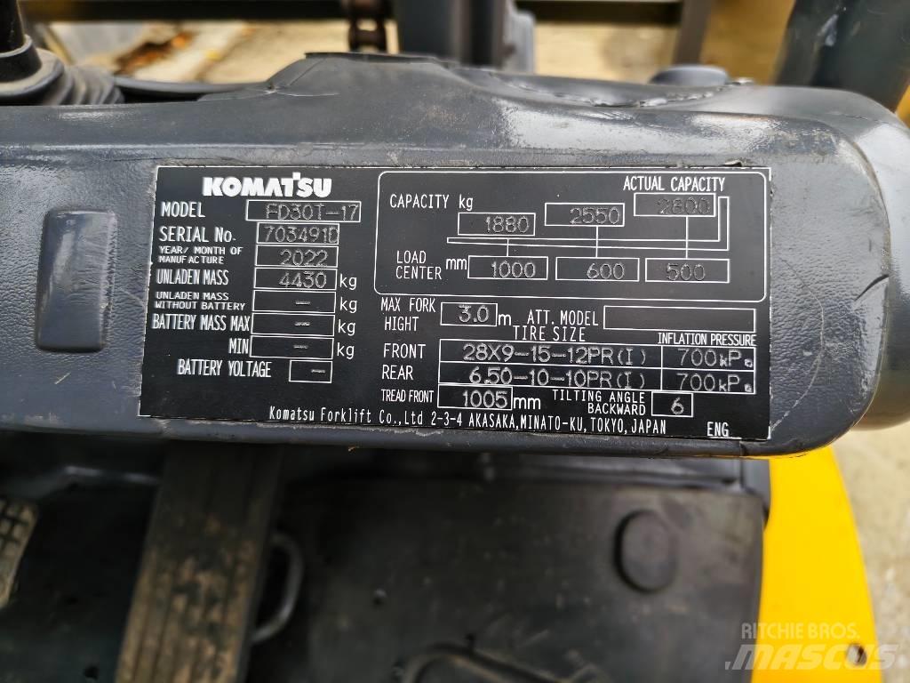 Komatsu 30 Diesel gaffeltrucks