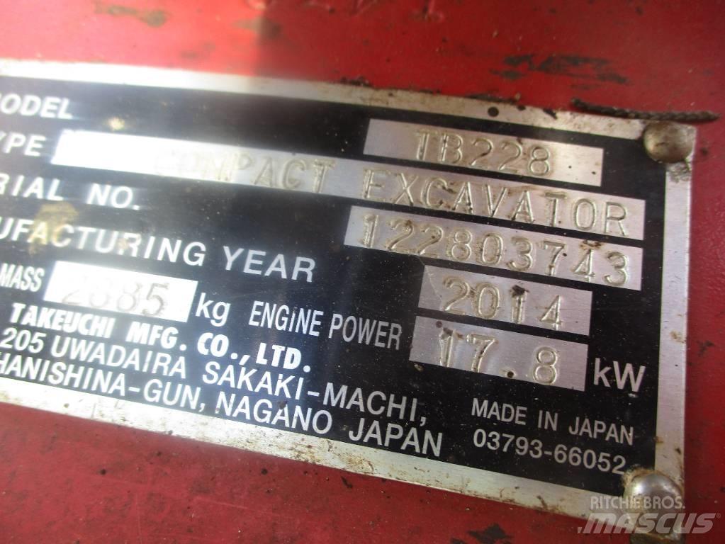Takeuchi TB 228 Minigravemaskiner