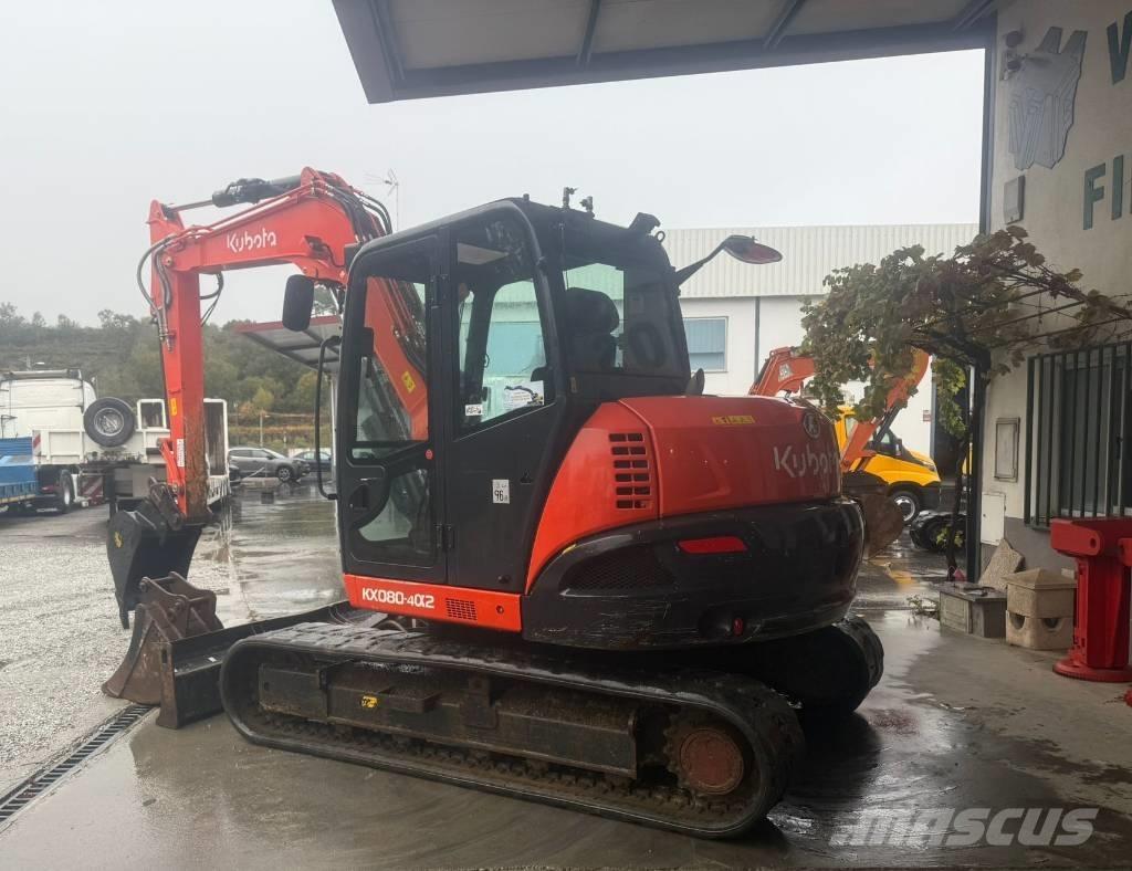 Kubota KX 080 Midi-gravemaskiner 7t - 12t
