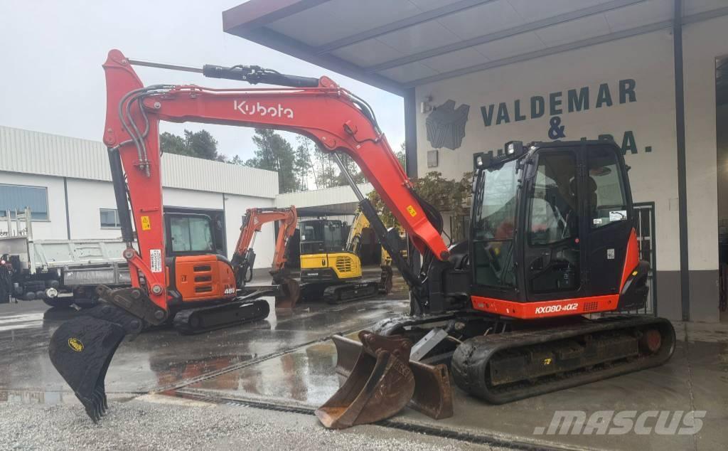 Kubota KX 080 Midi-gravemaskiner 7t - 12t