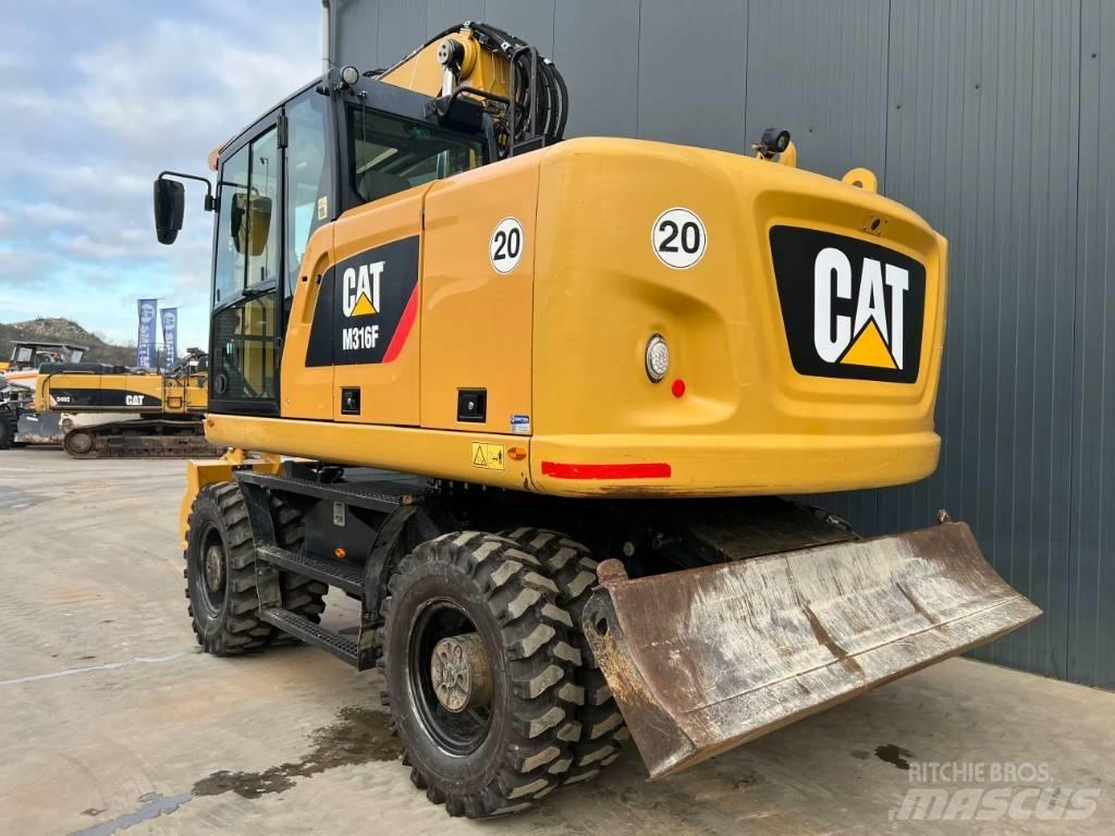 CAT M316F Gravemaskiner på hjul