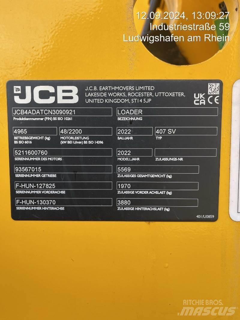JCB 407 Læssemaskiner på hjul