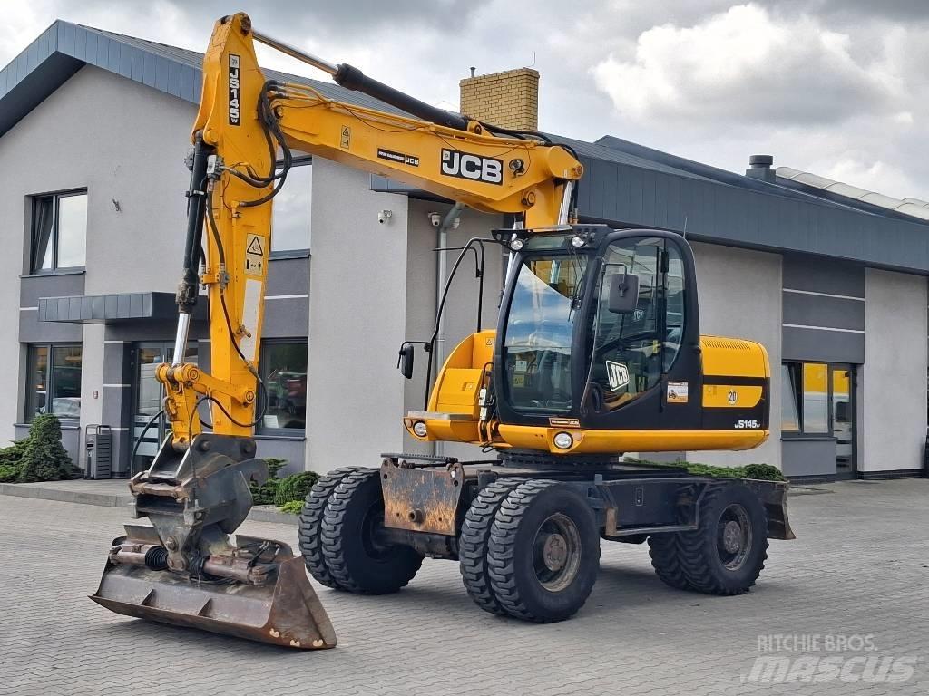 JCB JS 145 W Gravemaskiner på hjul