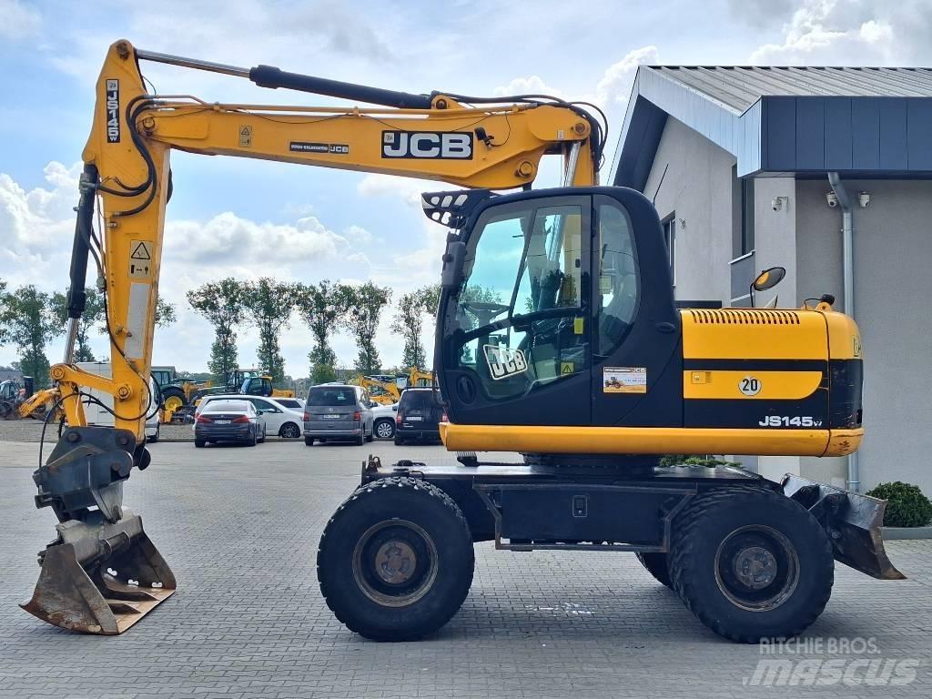 JCB JS 145 W Gravemaskiner på hjul