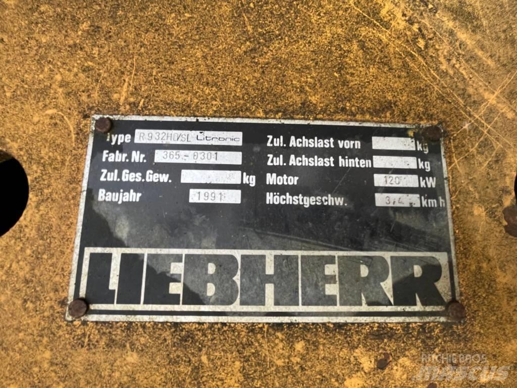Liebherr 932 Gravemaskiner på larvebånd