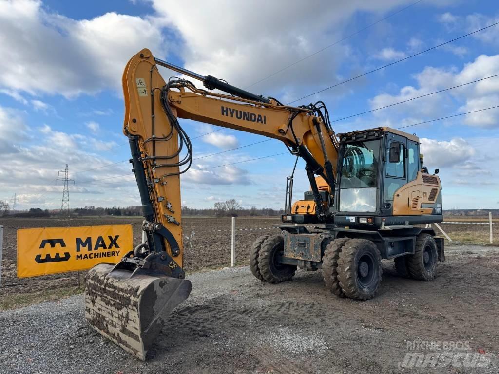 Hyundai HW140 Gravemaskiner på hjul