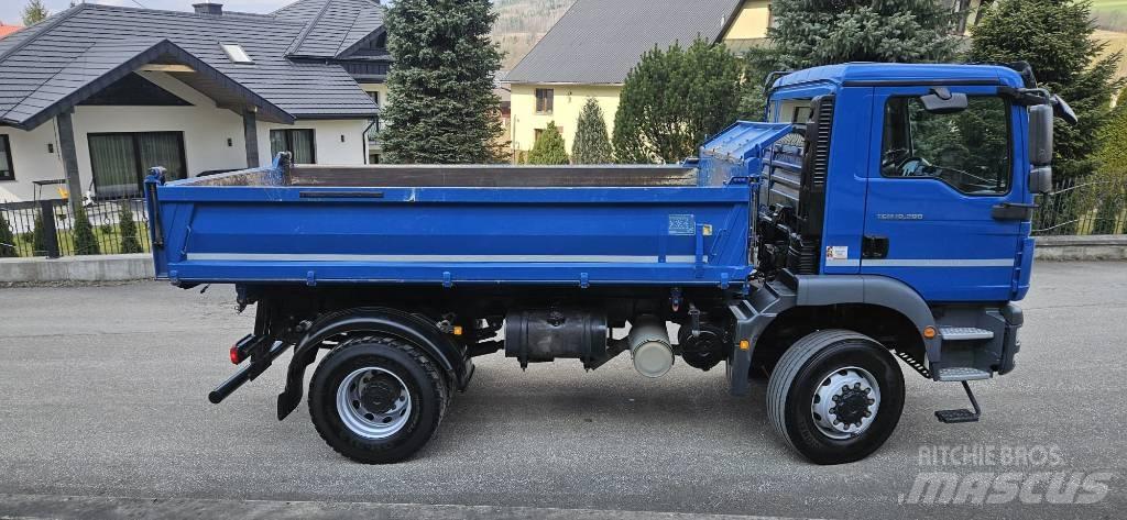 MAN TGM 18.290 4X4 Lastbiler med tip