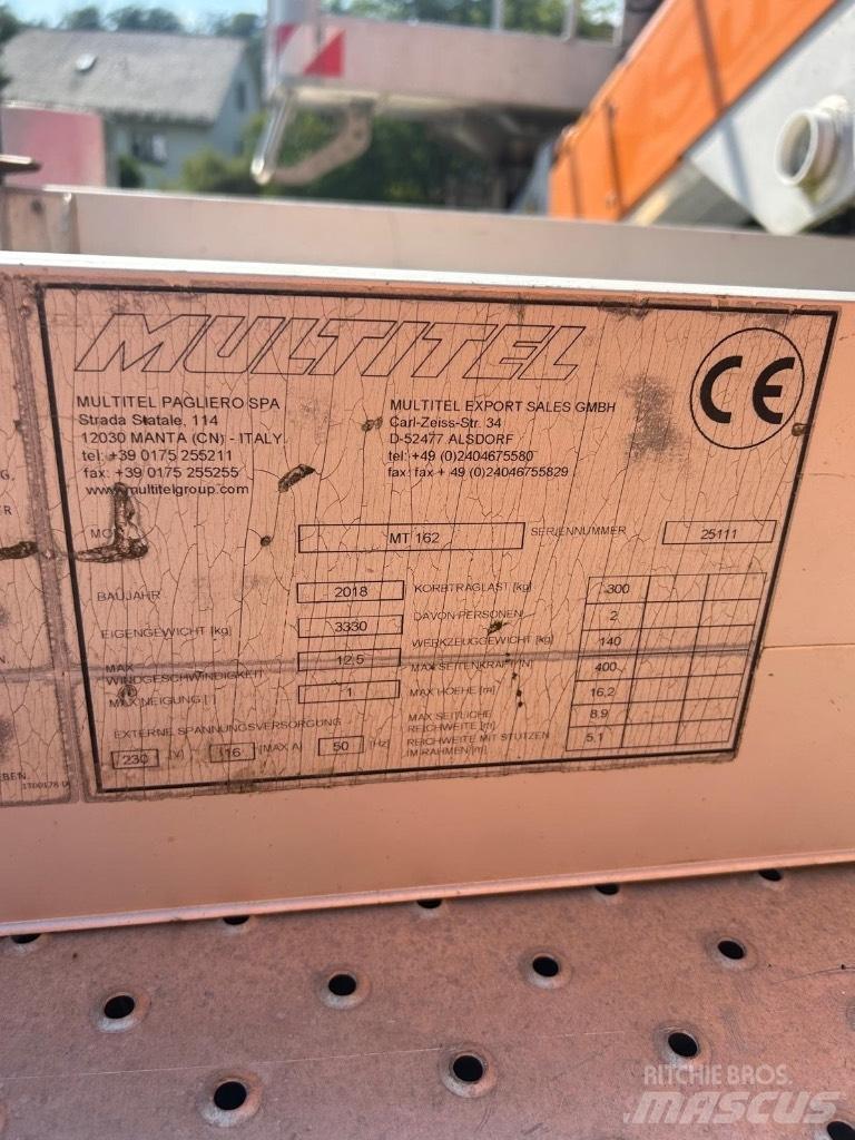 Multitel MT 162 Lastbilmonterede lifte
