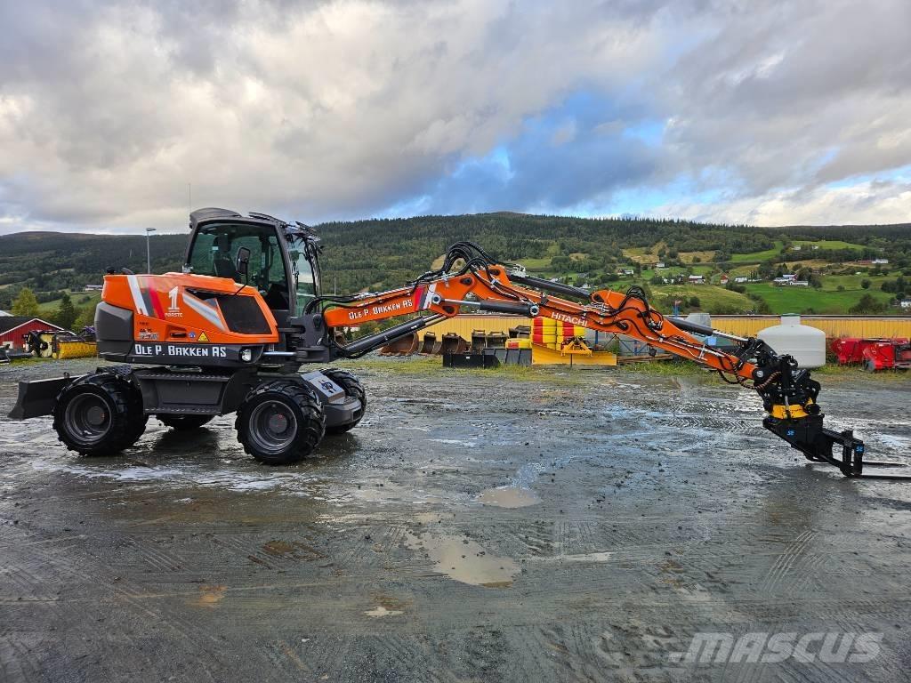 Hitachi ZX 95 W-7 Gravemaskiner på hjul