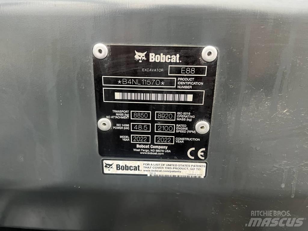 Bobcat E88 Gravemaskiner på larvebånd