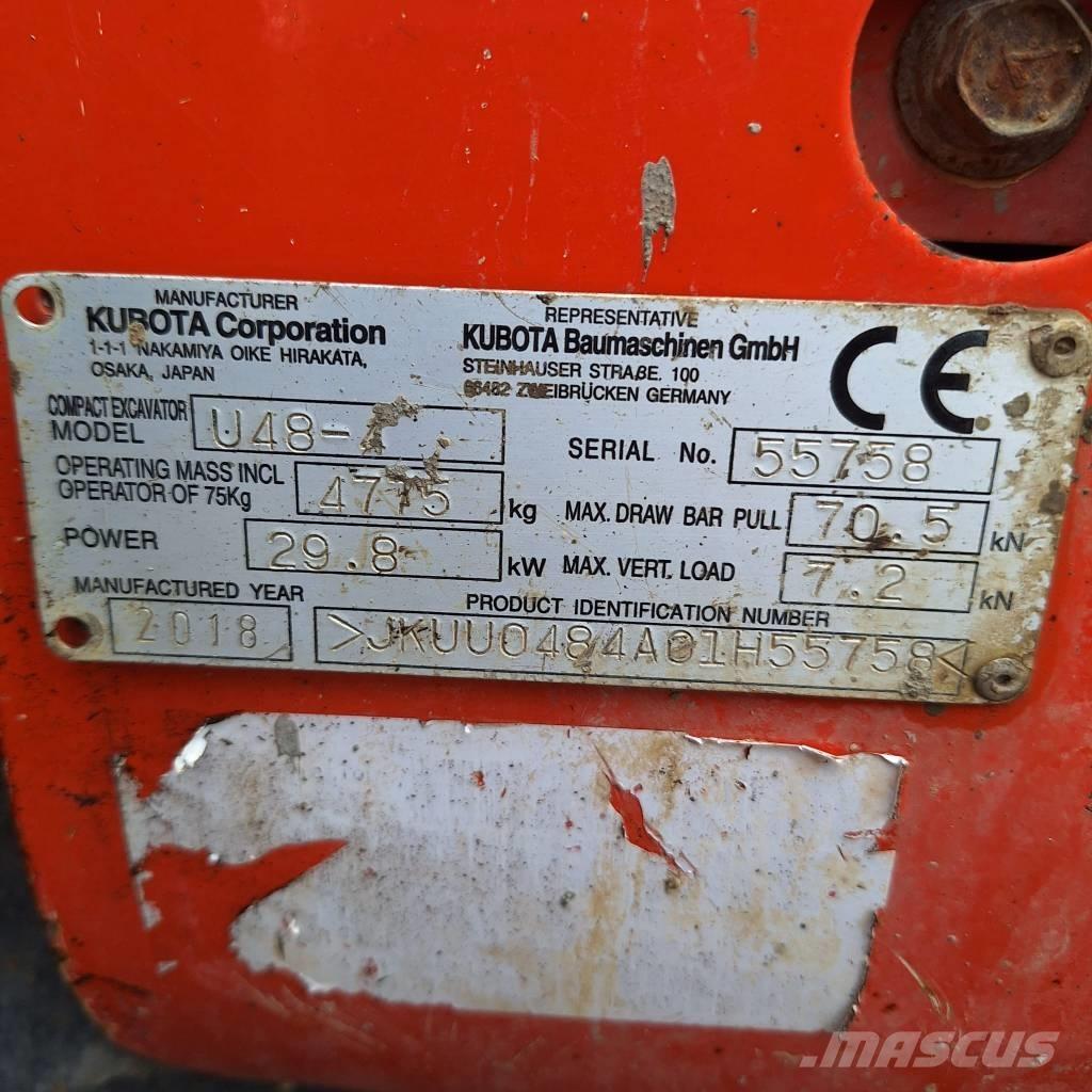 Kubota U 48-4 Minigravemaskiner