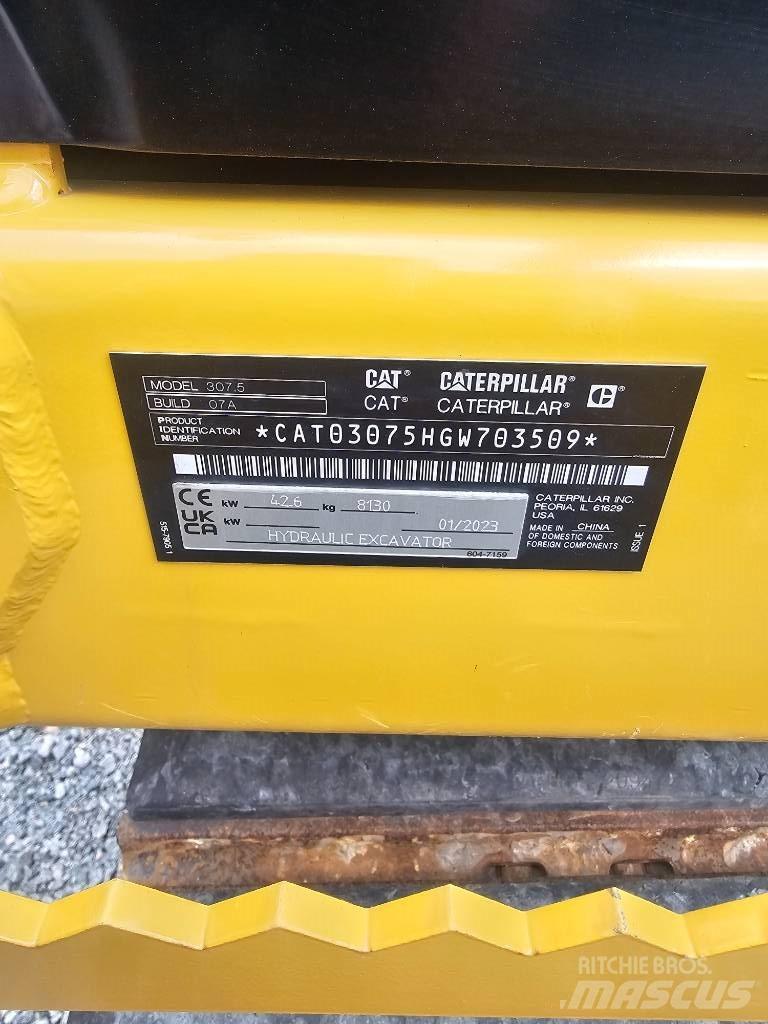 CAT 307.5 Midi-gravemaskiner 7t - 12t