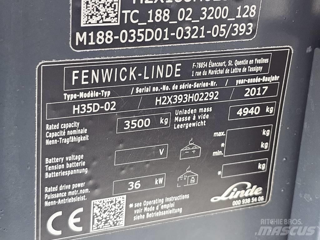 Linde H35D-02 Diesel gaffeltrucks