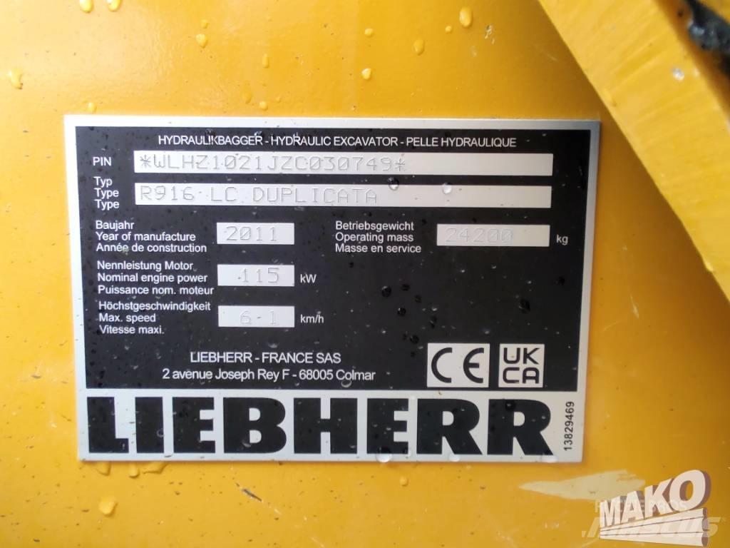 Liebherr R 916 Gravemaskiner på larvebånd