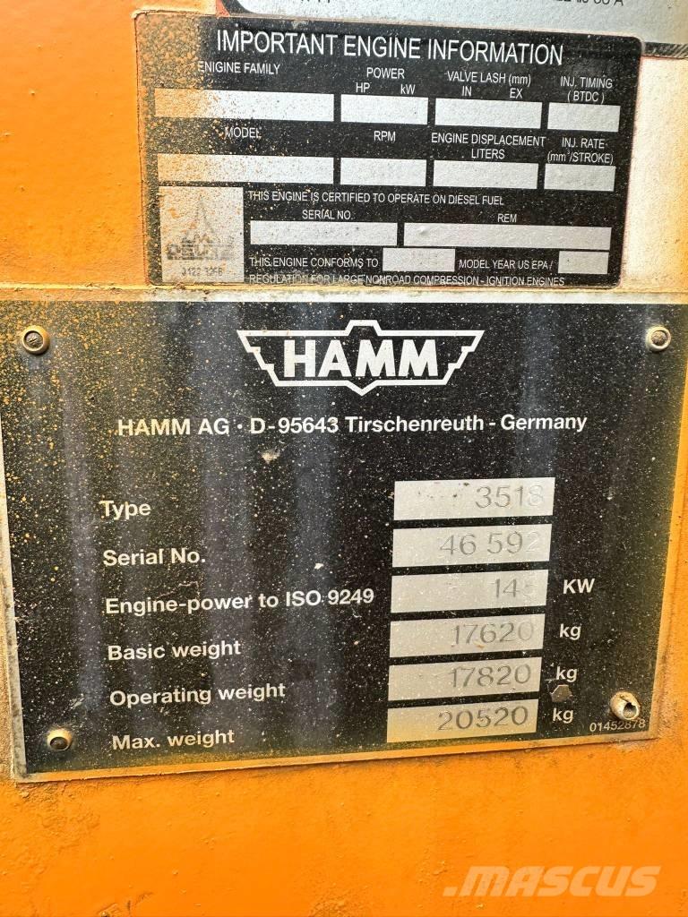 Hamm 3518 Enkelt tromle