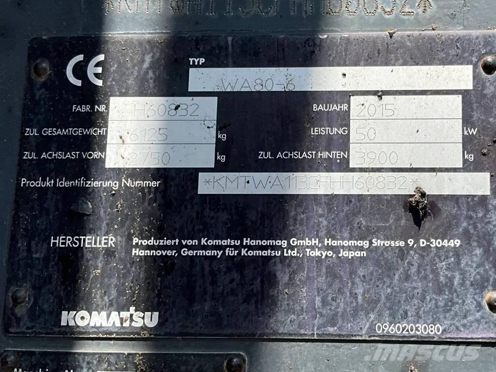 Komatsu WA 80-6 Læssemaskiner på hjul