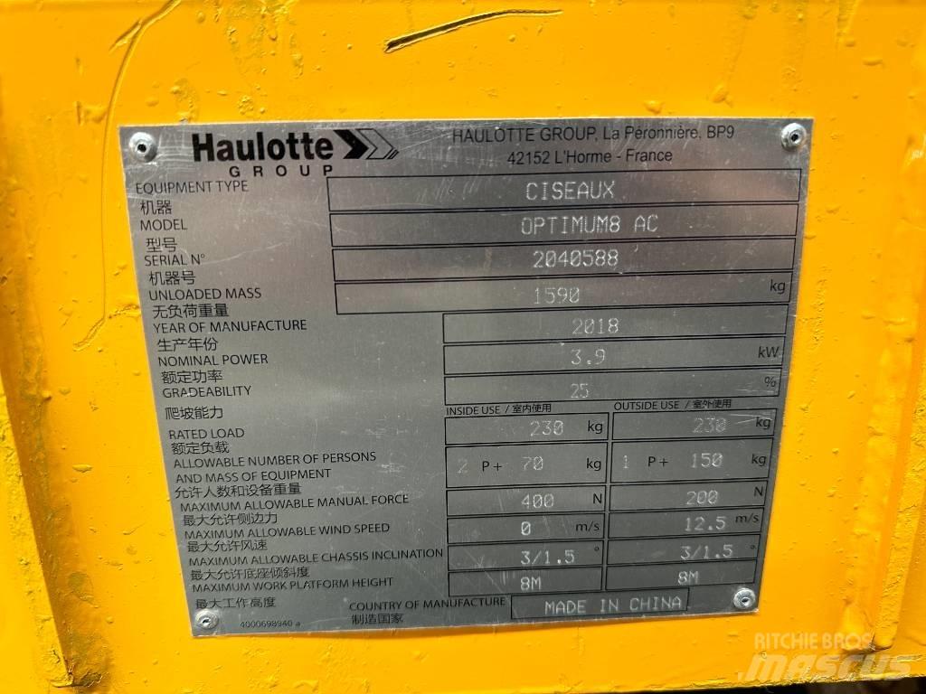 Haulotte OPTIMUM 8 Saxlifte