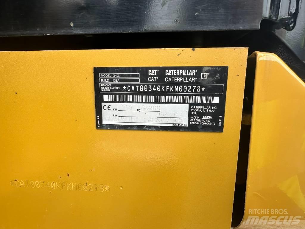 CAT 340 Gravemaskiner på larvebånd