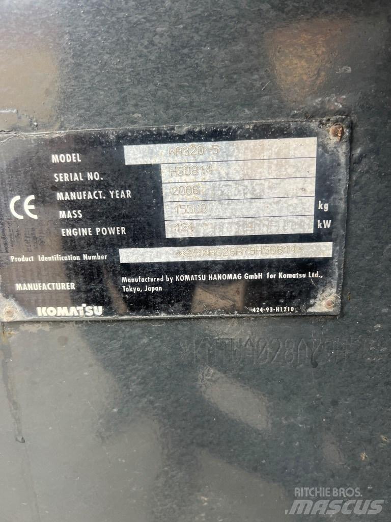 Komatsu WA 320-5 Læssemaskiner på hjul