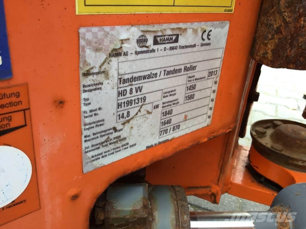 Hamm HD 8 VV Tvilling tromle