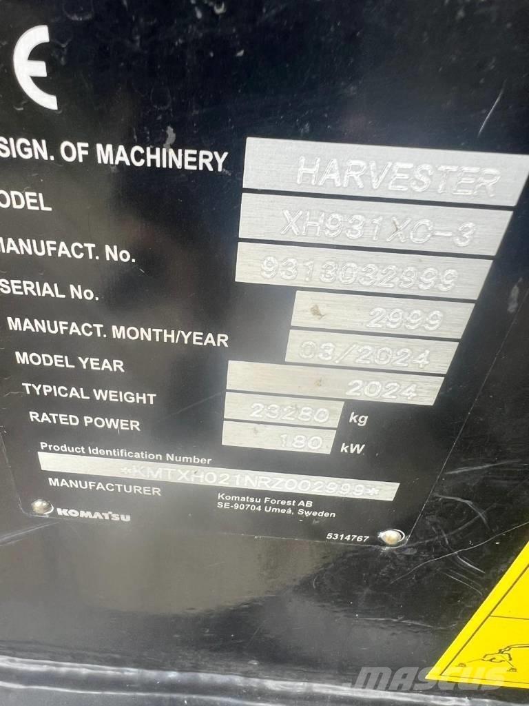 Komatsu 931 XC Skovningsmaskiner