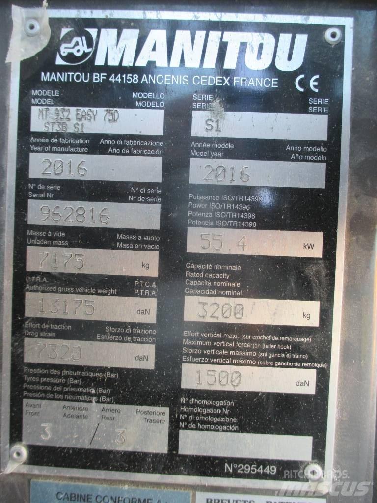 Manitou MT 932 Teleskoplæssere