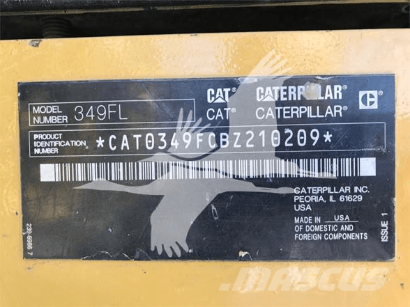 CAT 349FL Gravemaskiner på larvebånd