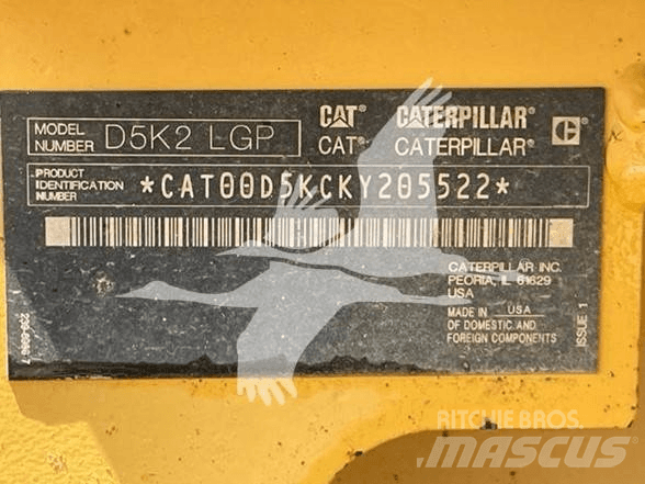 CAT D5K2 LGP Bulldozer på larvebånd