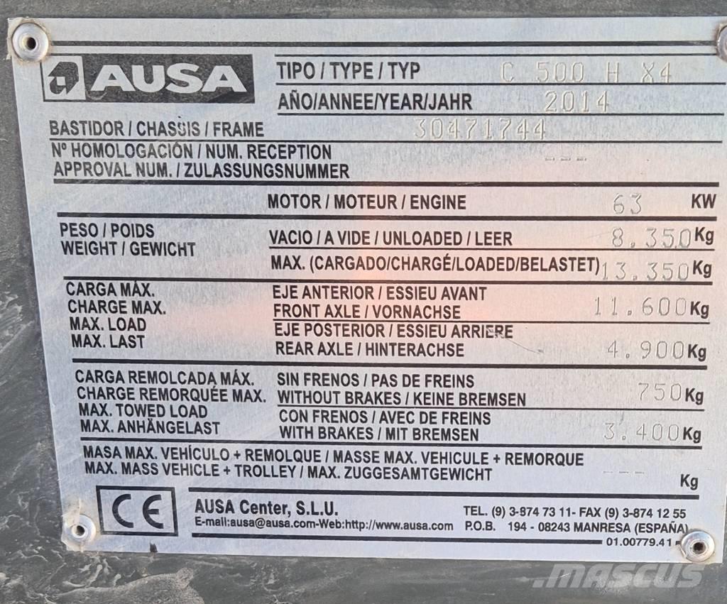 Ausa C 500 H X4 Terrængående gaffeltruck