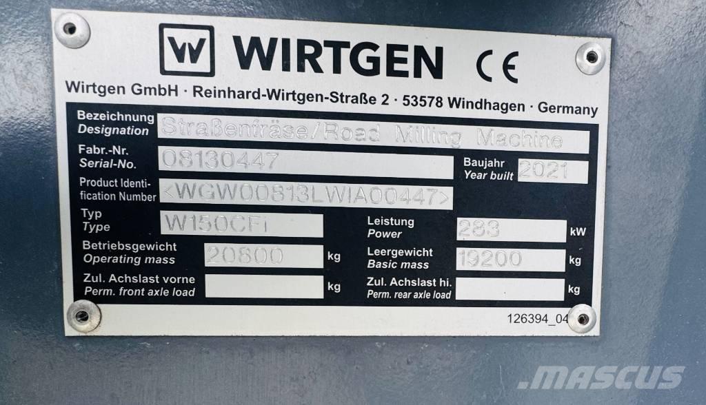 Wirtgen W 150 CFi Asfalt-koldfræsere