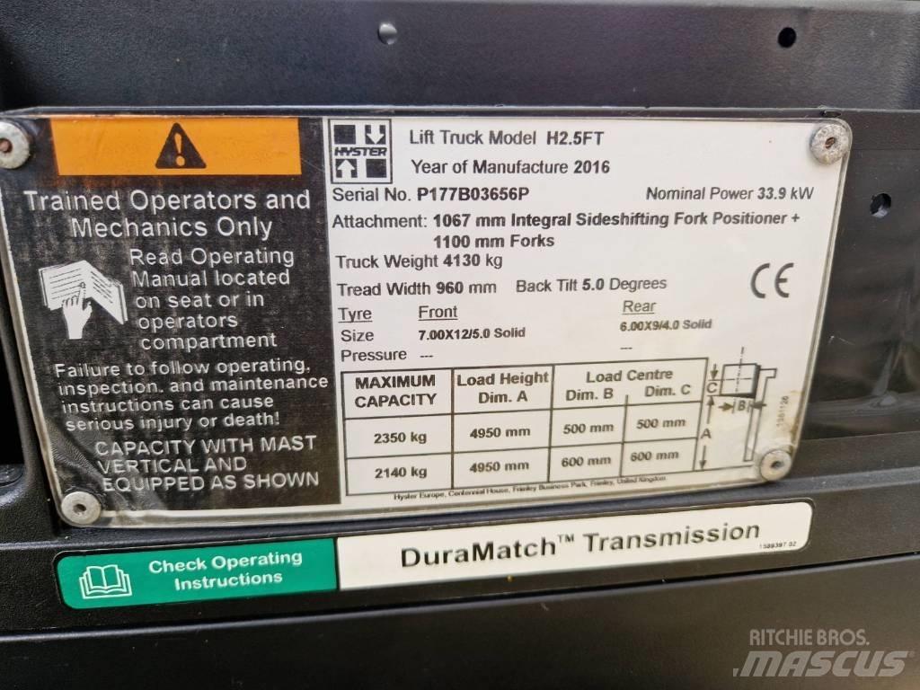 Hyster H2,5FT Diesel gaffeltrucks