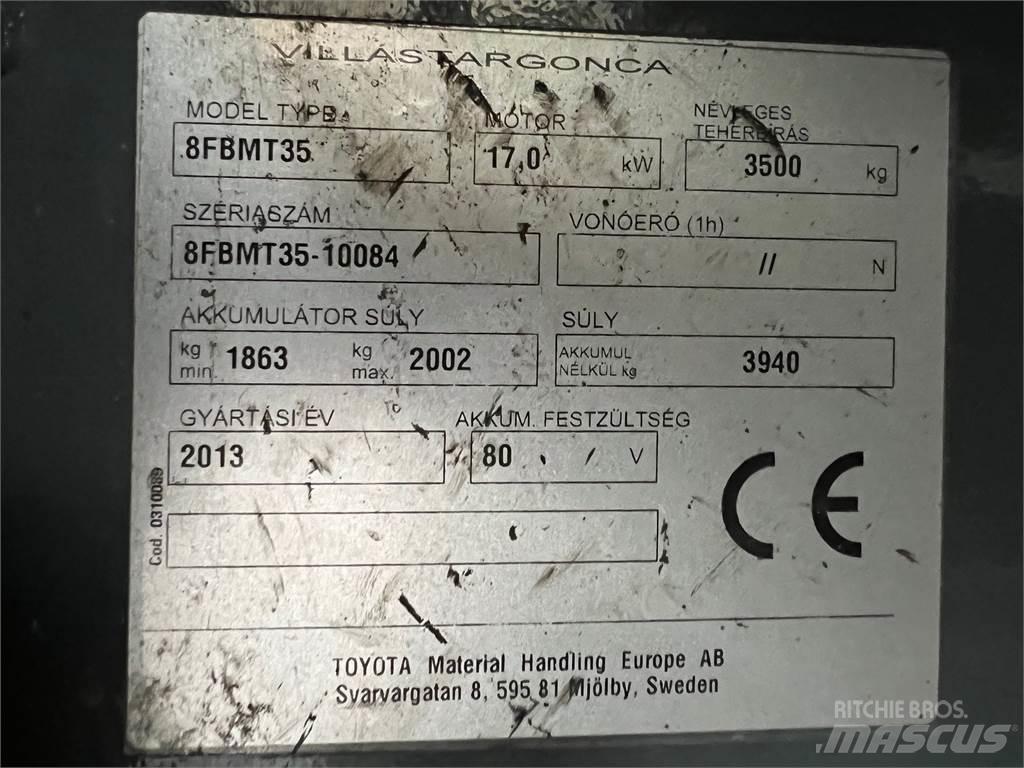 Toyota 8FBMT35 El gaffeltrucks