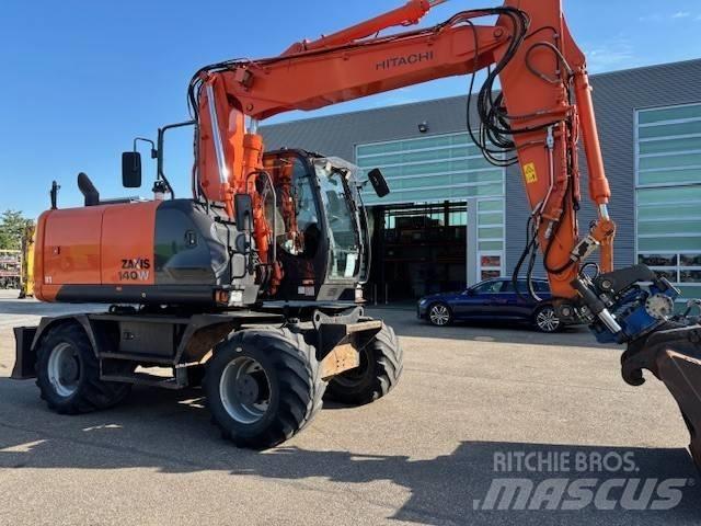 Hitachi ZX 140 W-5 Gravemaskiner på hjul