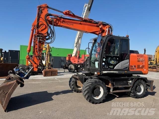 Hitachi ZX 140 W-5 Gravemaskiner på hjul