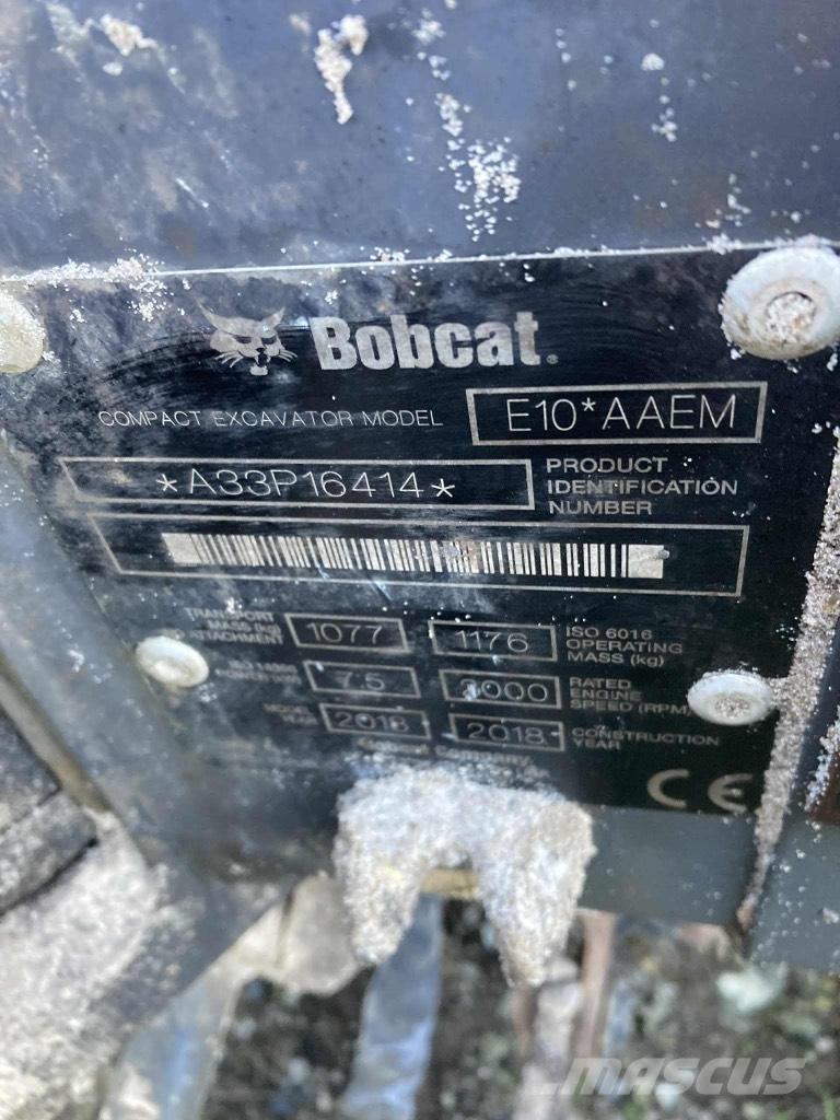 Bobcat E 10 Minigravemaskiner