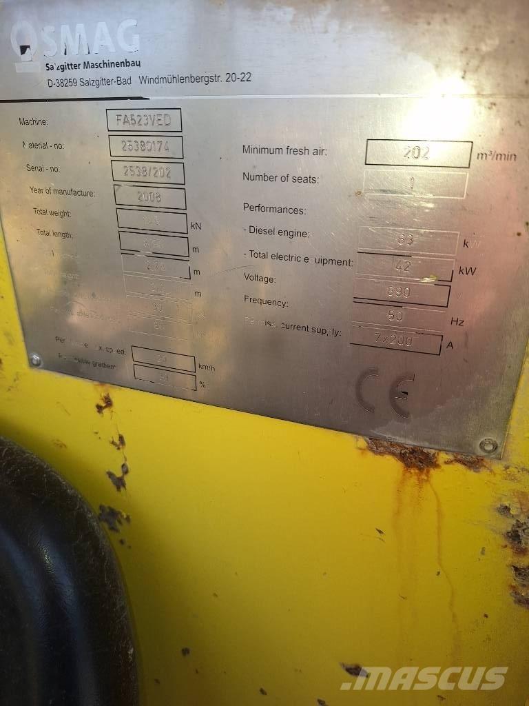 Nordmeyer SMAG FA523 Andet undergrundsudstyr