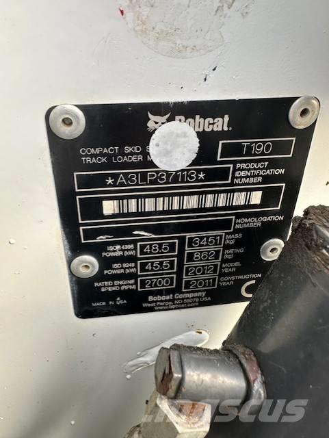 Bobcat T 190 Minilæsser - skridstyret
