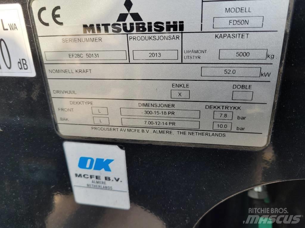 Mitsubishi FD50N Diesel gaffeltrucks