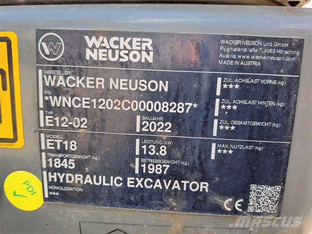 Wacker Neuson ET18 Gravemaskiner på larvebånd