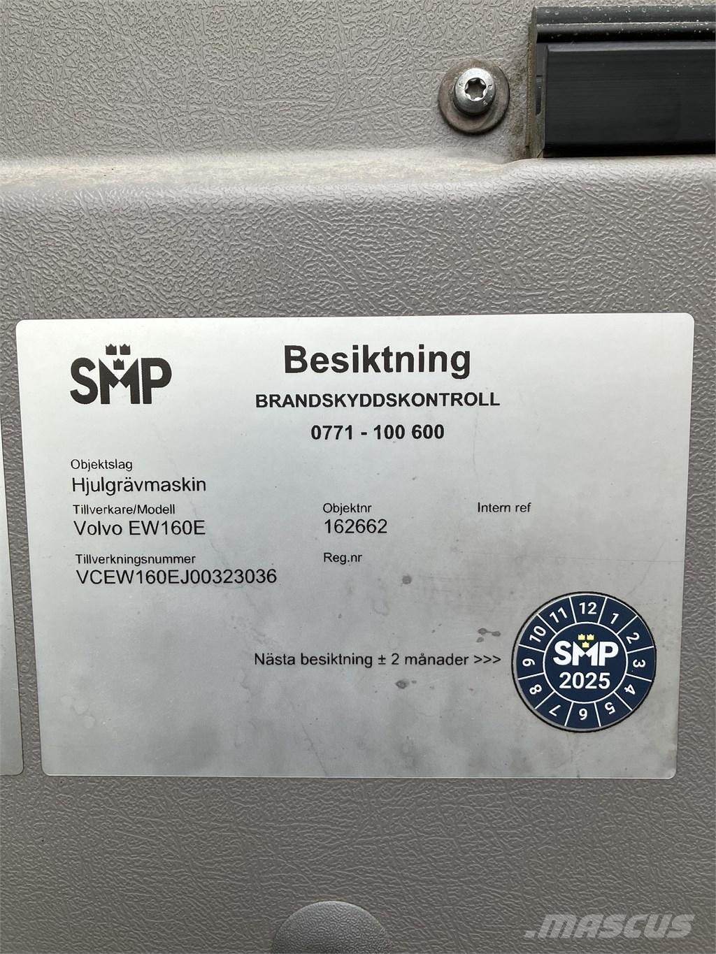 Volvo EW 160 E Gravemaskiner på hjul