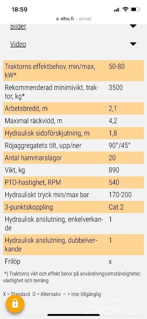 Elho SideChopper 420 Græsklippere og skårlæggere