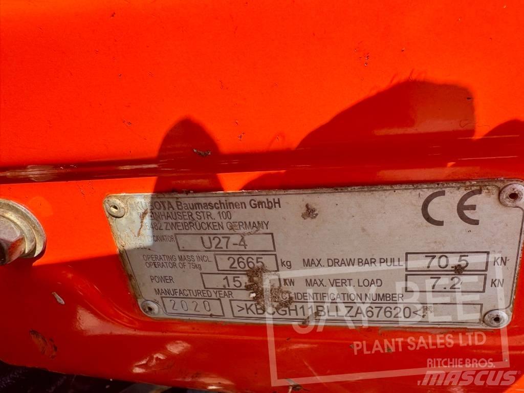 Kubota U 27-4 Minigravemaskiner