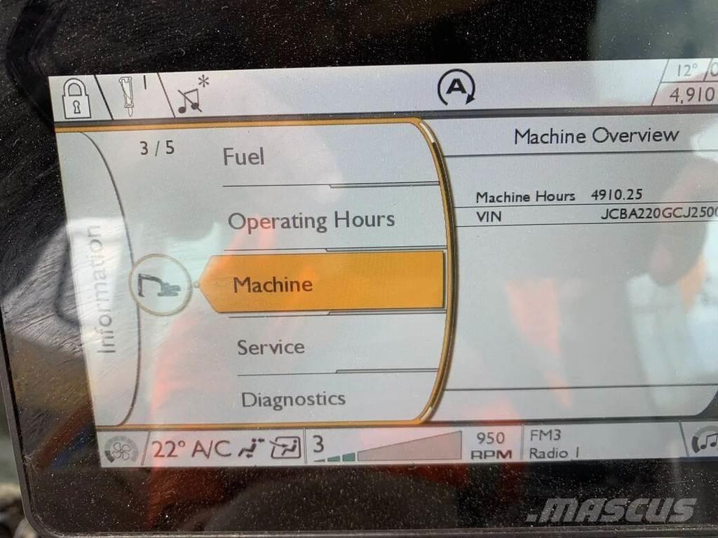 JCB JS220X Gravemaskiner på larvebånd