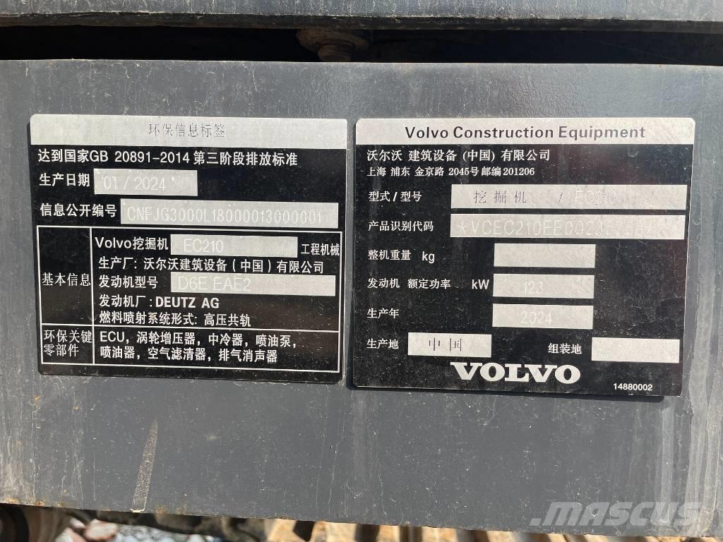 Volvo EC 210 Gravemaskiner på larvebånd
