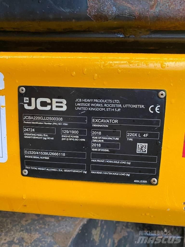 JCB 220 XL Gravemaskiner på larvebånd