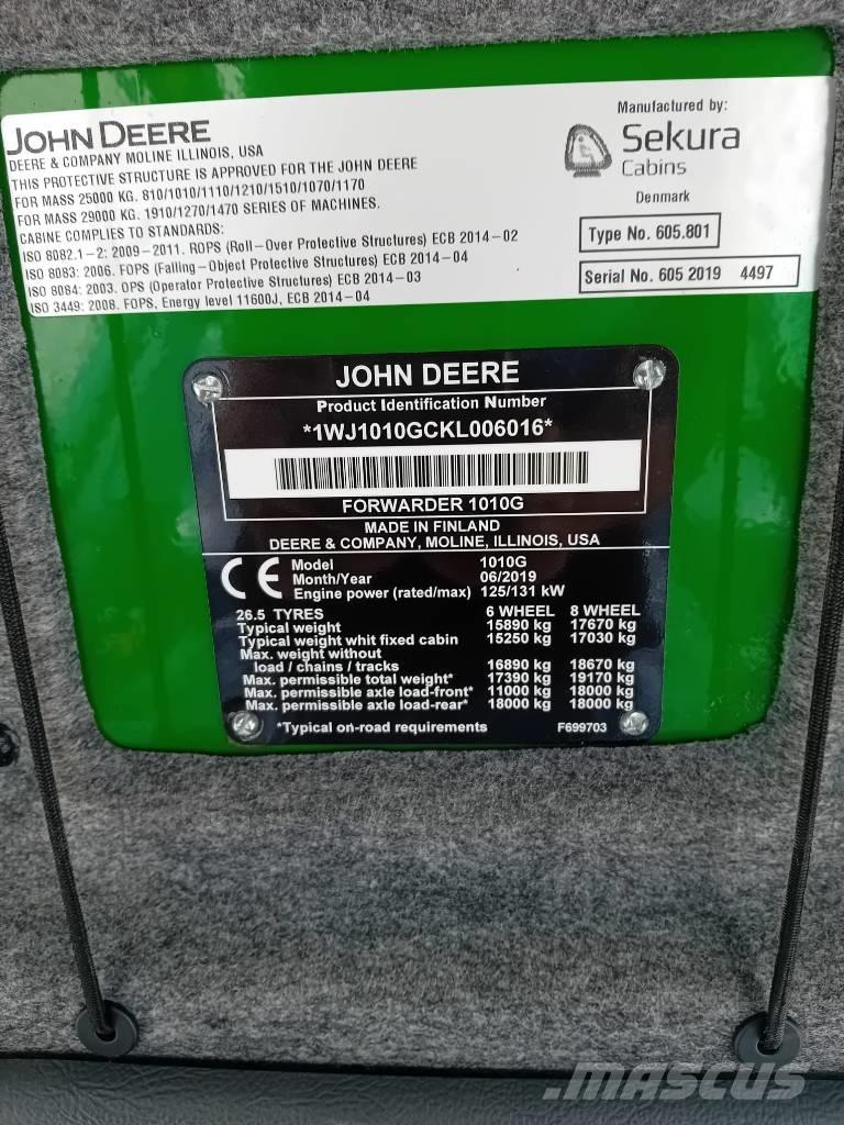 John Deere 1010G Udkørselsmaskiner