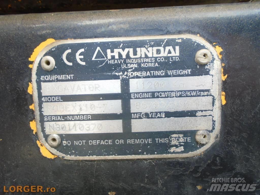 Hyundai Robex 110-7 Gravemaskiner på larvebånd
