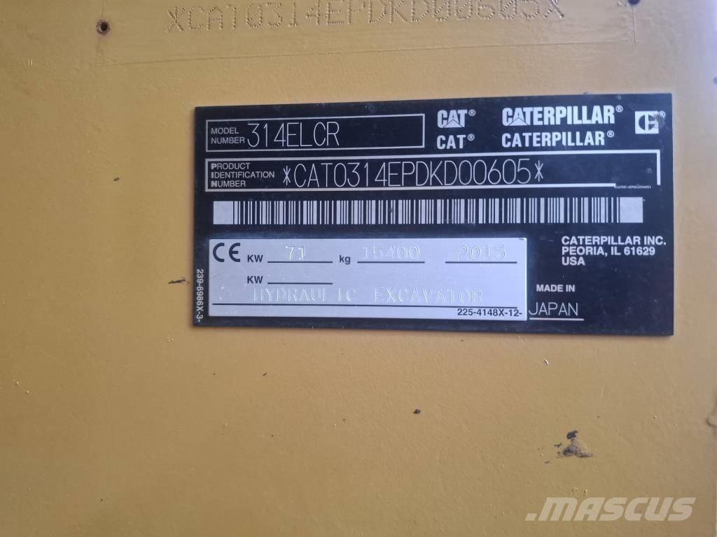 CAT 314 E LCR Gravemaskiner på larvebånd