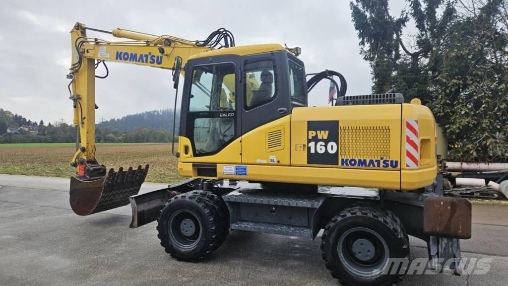 Komatsu PW 160-7K Gravemaskiner på hjul