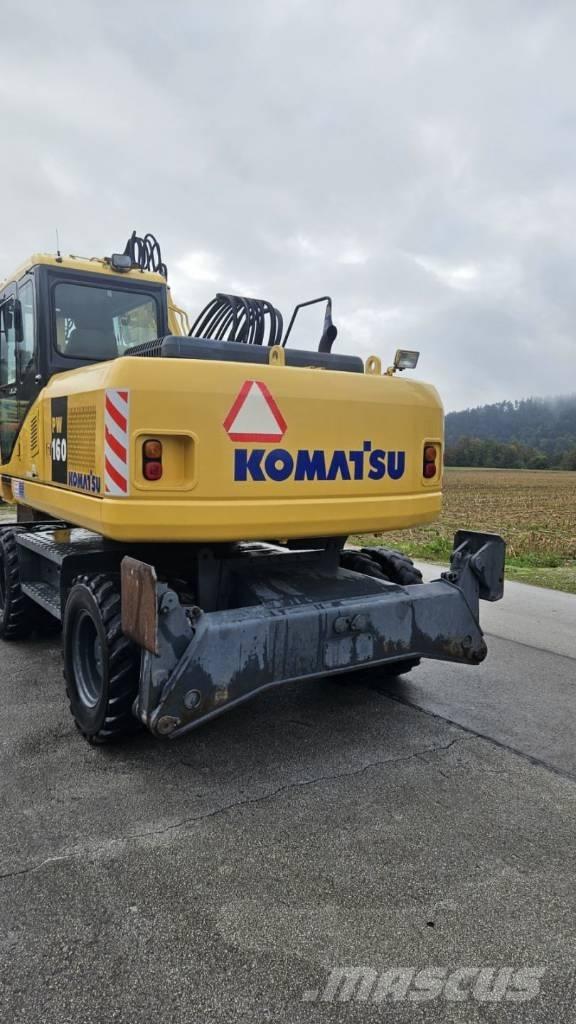 Komatsu PW 160-7K Gravemaskiner på hjul
